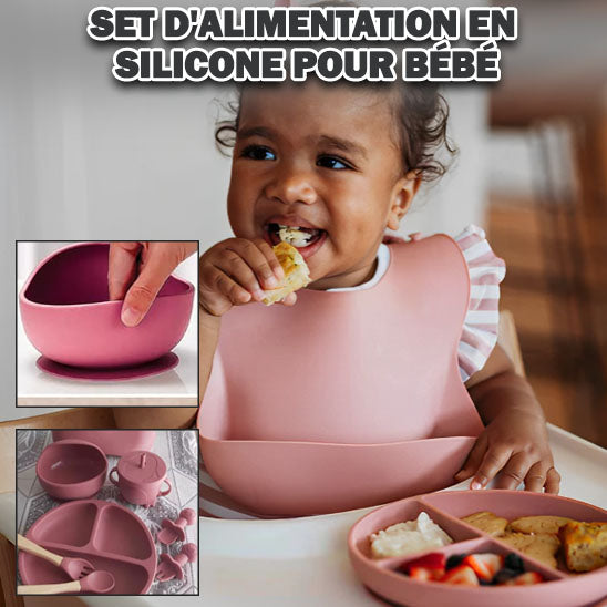 Assiette Bébé | Ensemble de Repas Six Pièces