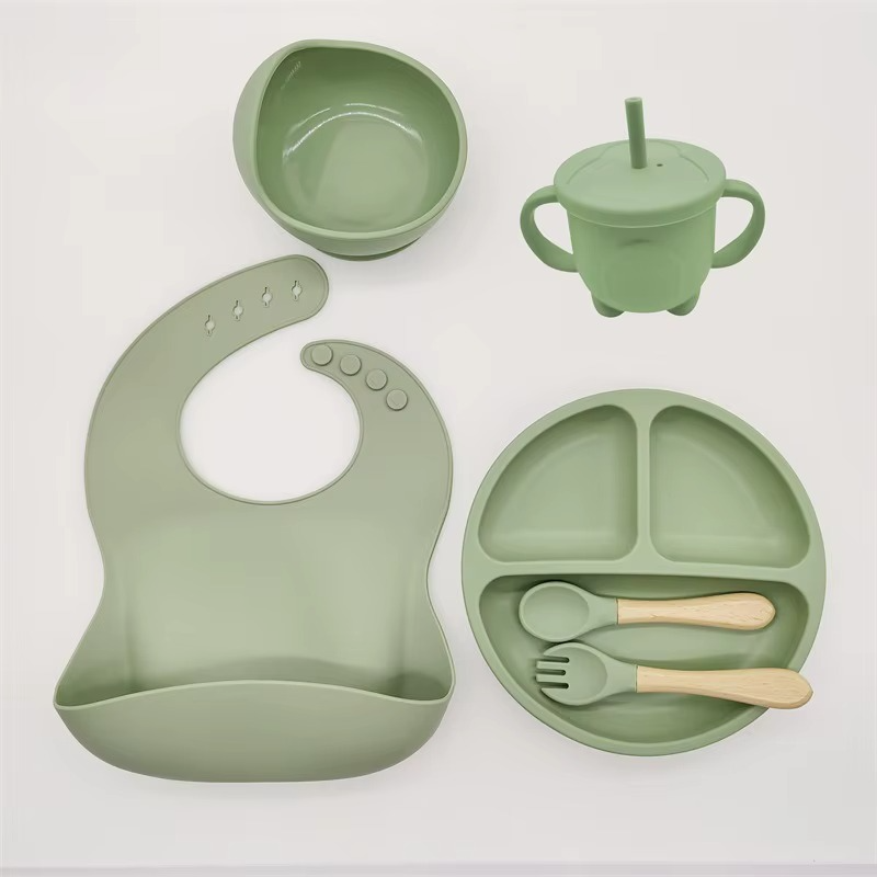 Assiette Bébé | Ensemble de Repas Six Pièces