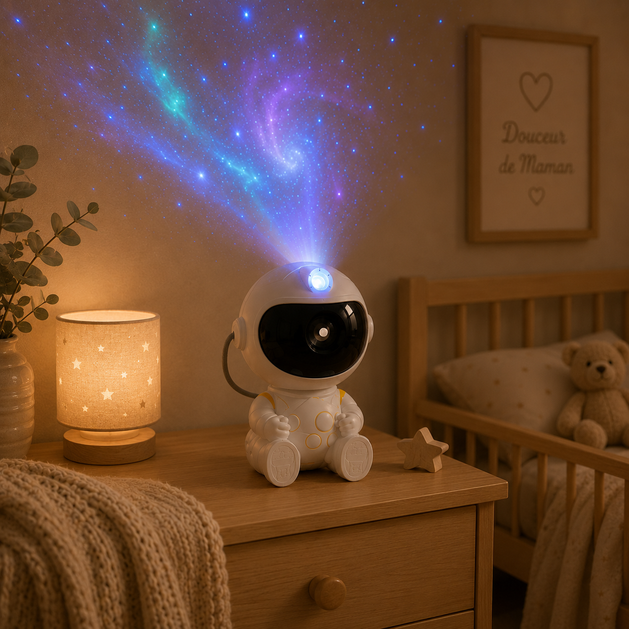 Veilleuse Projection Astronaute™ | Ciel Étoilé