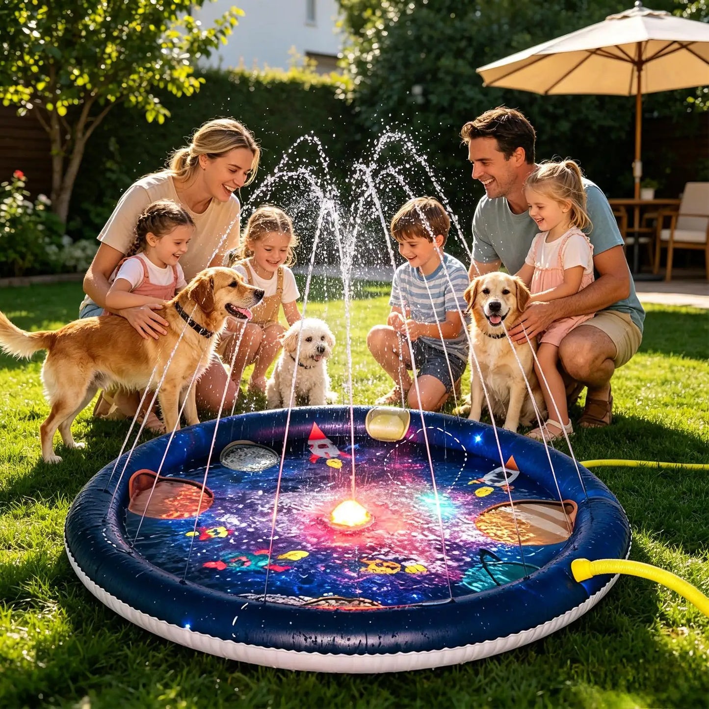 Tapis de jeu aquatique | LED rafraichissant
