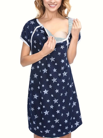 Chemise de Nuit Allaitement | Douce & Pratique