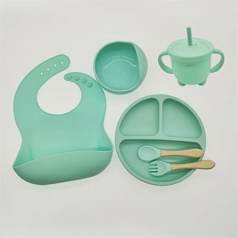 Assiette Bébé | Ensemble de Repas Huit Pièces