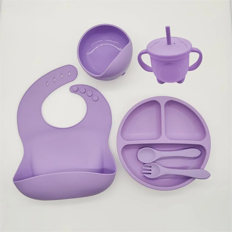 Assiette Bébé | Ensemble de Repas Six Pièces