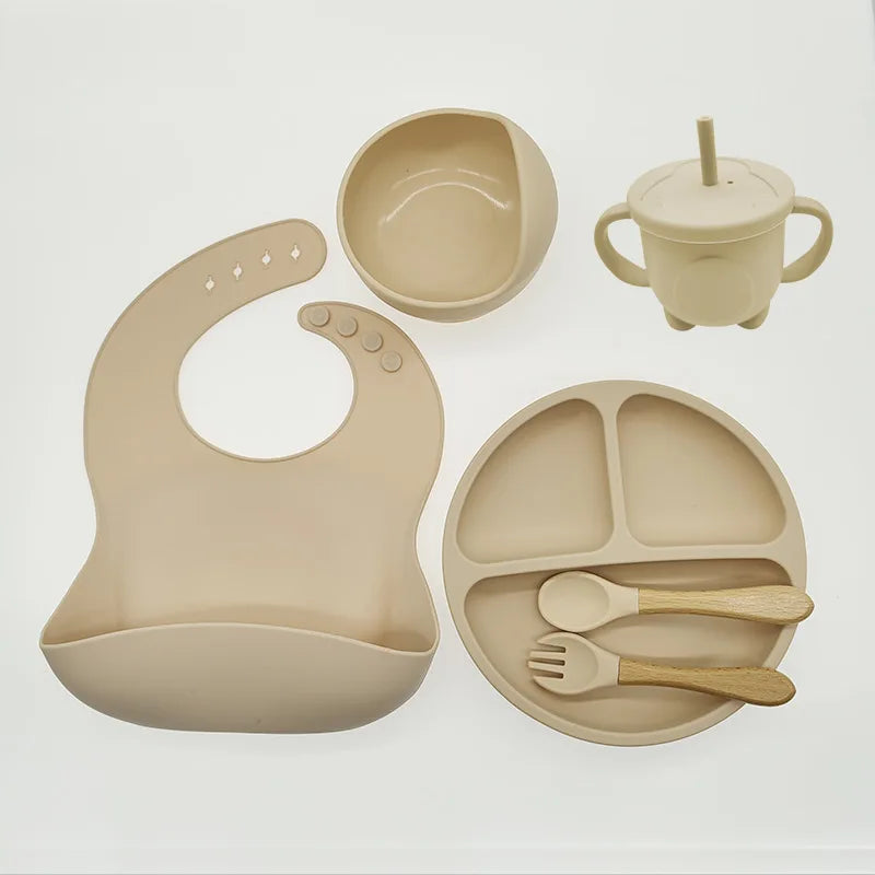 Assiette Bébé | Ensemble de Repas Six Pièces