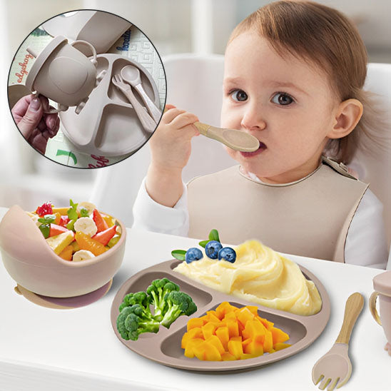 Assiette Bébé | Ensemble de Repas Huit Pièces