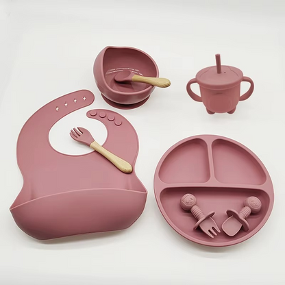Assiette Bébé | Ensemble de Repas Huit Pièces