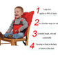 Harnais de soutien confortable pour bébé chaise haute